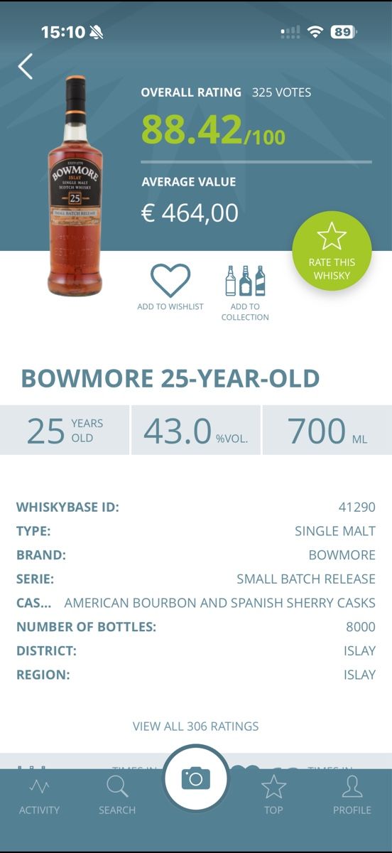 Bevande alcoliche: Bowmore 25 YEARS SMALL BATCH RELEASE – Nuovo (secondo la descrizione) da Rapperswil SG venduto da Whitecielo 2