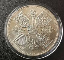 5 Shillings 1953 Krönung Elizabeth II 1 Crown 28,33 Gramm