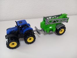 Spielzeug Traktor + Sprüh-Anhänger, Landwirtschaftsspielzeug