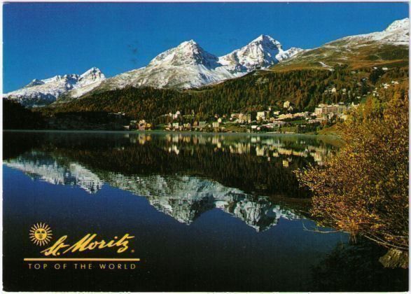 Cartoline postali: St. Moritz Dorf vom See – Usato da Binningen venduto da Mountainrider