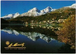 St. Moritz Dorf vom See