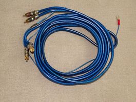 3,5 Meter Chinch mit Massekabel (Phono / Car-Hifi)