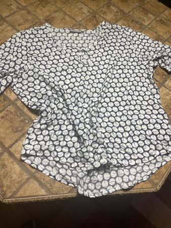Blusa Gabriella stampa pois taglia 40 100% viscosa