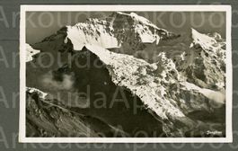 AK sw Lauterbrunnen BE Jungfrau von Norden,Silberhorn ≈ 1940