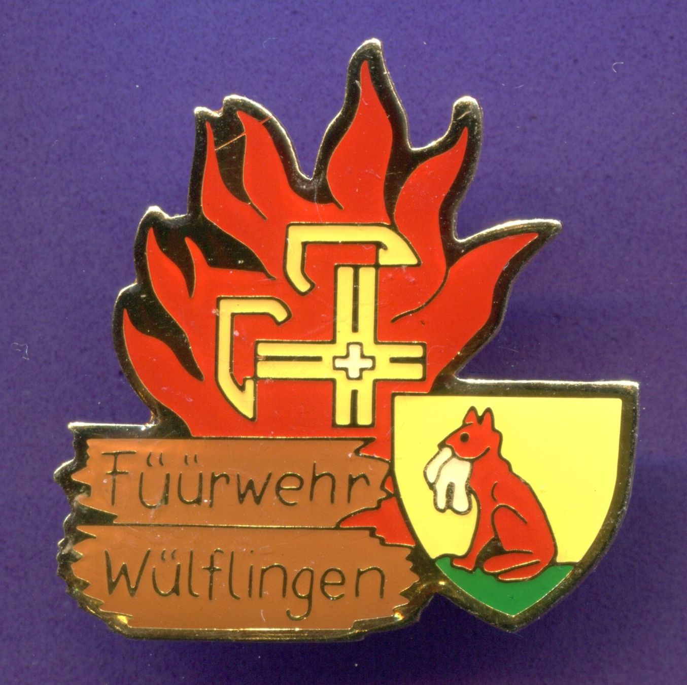 Placchette & Badge: Feuerwehr  WÜLFLINGEN – Usato da Winterthur venduto da Sammleroase