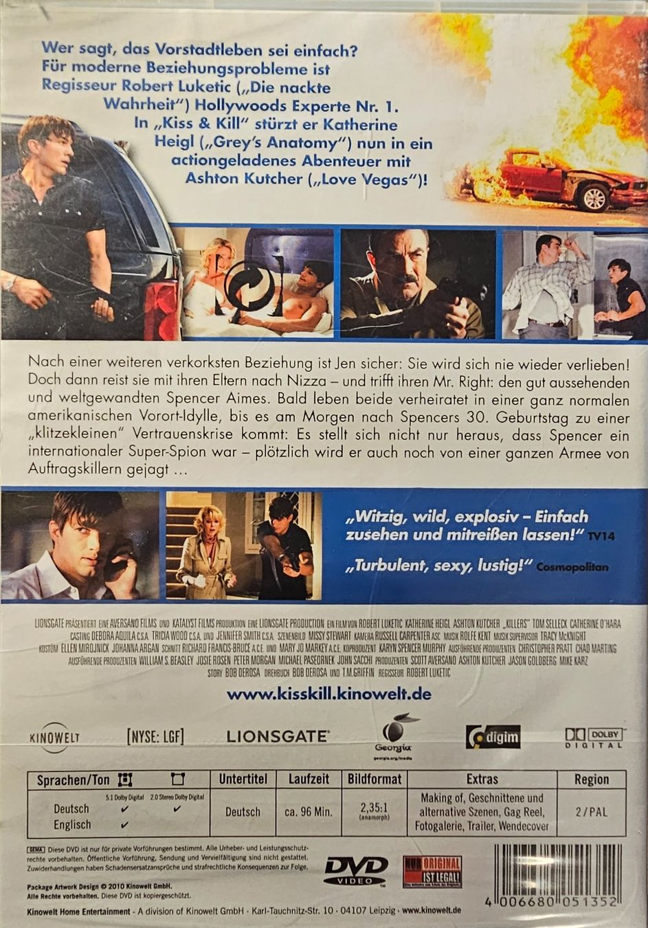 Tutti i DVDs: Kiss & Kill – Nuovo e nell'imballaggio originale da Wahlen b. Laufen venduto da Cg10 1