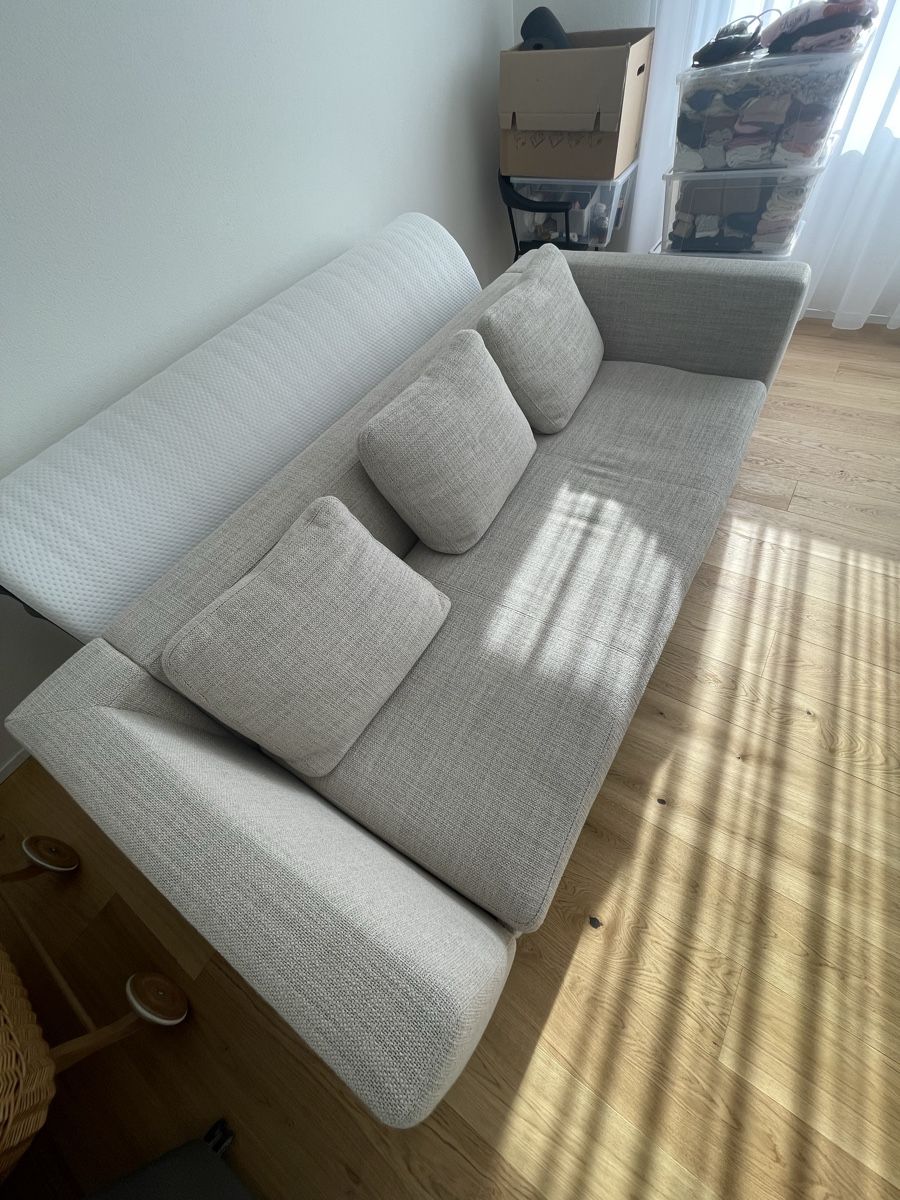 Interio Sofas: Stylisches 3er-Sofa / Schlafsofa in beige – Gebraucht aus Rothenburg von mgw_91 2
