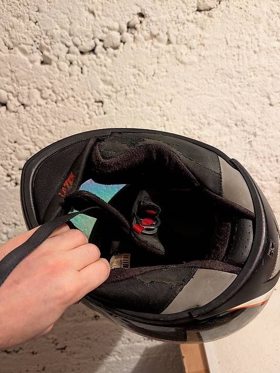 Caschi & visiere: Motorradhelm Integral  Weiss/Schwarz/Orange – Usato da Bern venduto da Minimalistiker 2