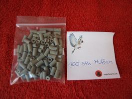 100 Stück  Muffen  Grau von Märklin Gebraucht  siehe Bilder.