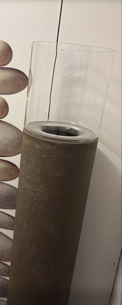 Tutte le decorazioni: Schöner Glas-Kerzenhalter / Windlicht mit Stein-Optik. – Usato da Langnau am Albis venduto da Javi8
