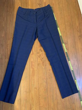 Pantalone donna sartoriale blu tg 44 (ita)