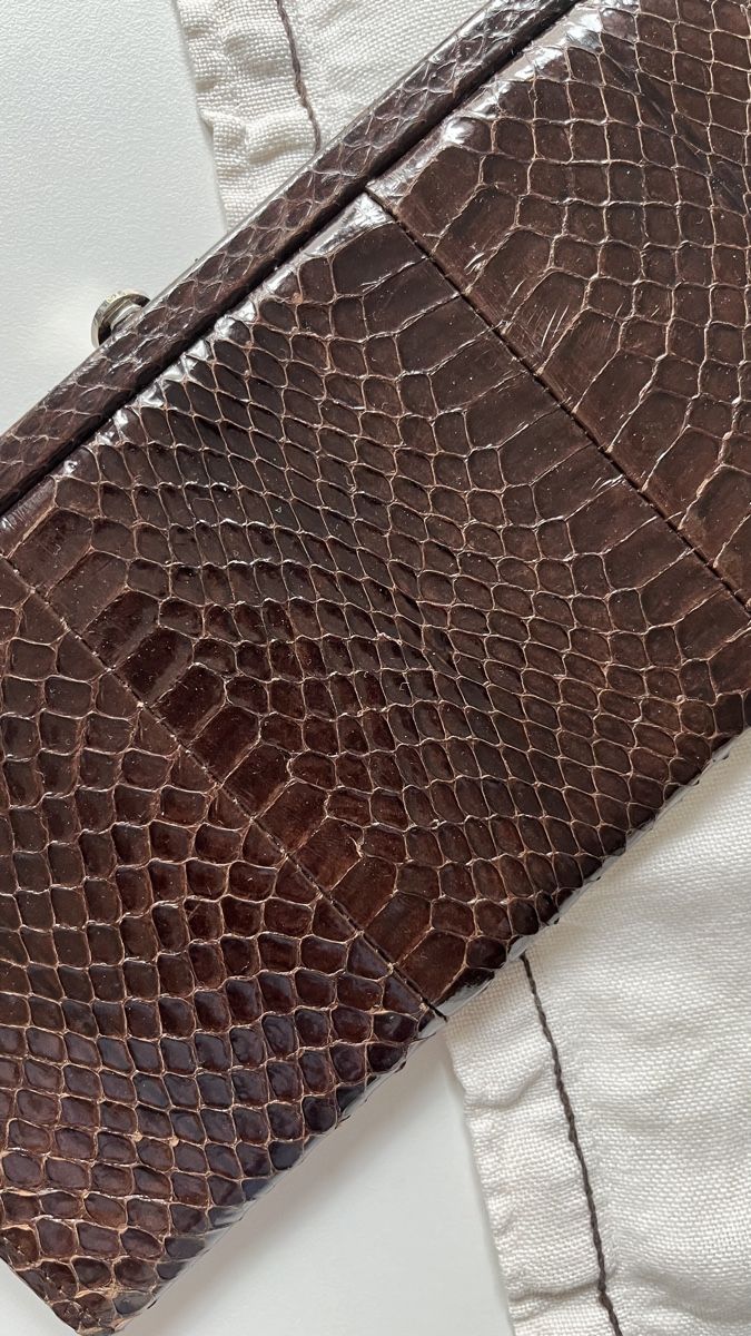 Borse da donna: Pochette pitone marrone donna – Usato da Lugano venduto da yul_fhg2 2