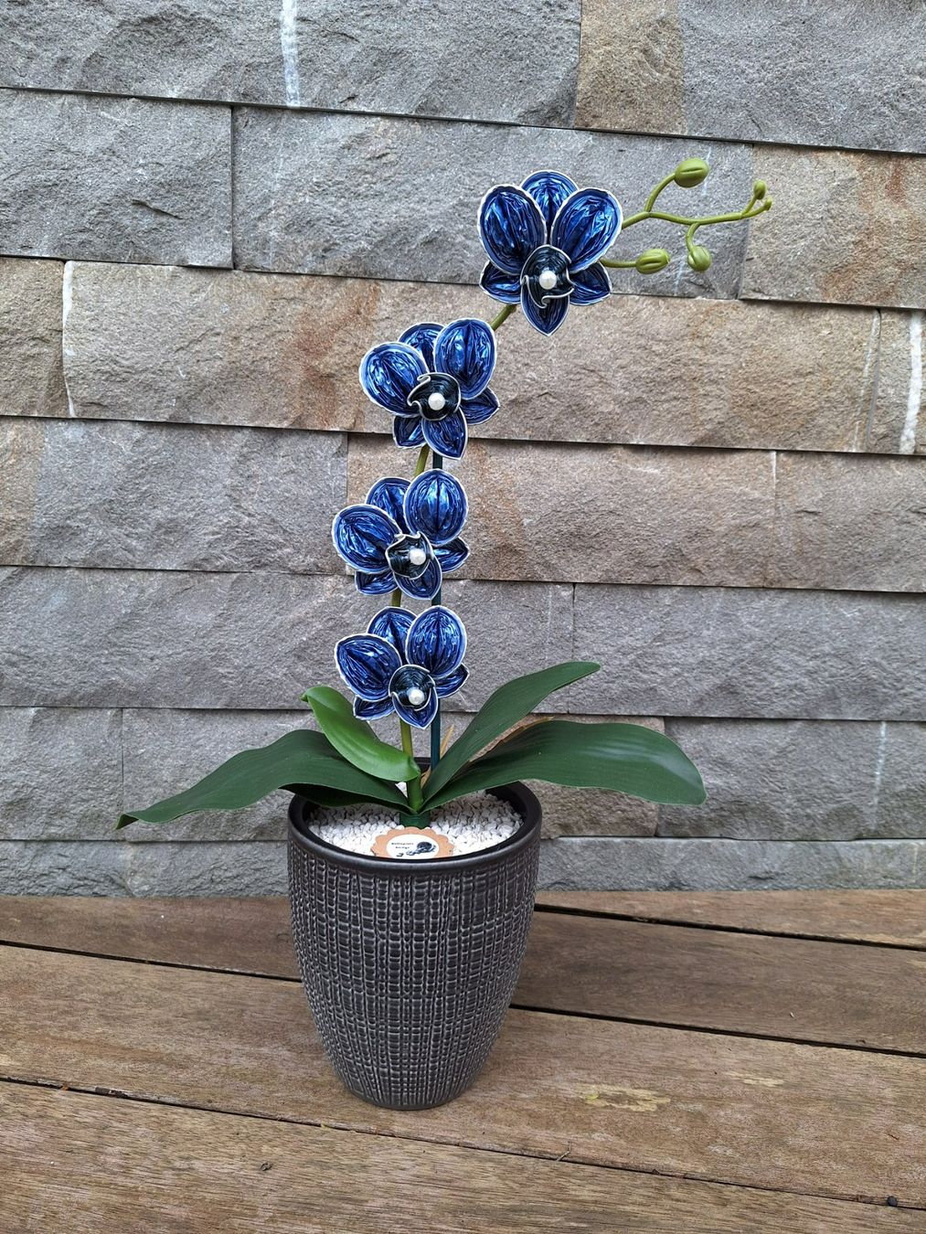 Alle Dekorationen: Deko-Orchidee Blau aus Kaffeekapseln – Neu (gemäss Beschreibung) aus Bassersdorf von ReCapsuleDesign