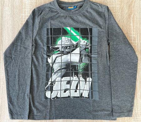 Star Wars Kinderlangarmshirt 152 mit Yoda Design