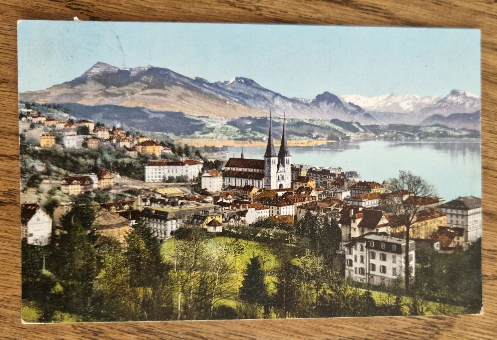 Cartoline postali: Luzern 1908, n.Basel z. André Appiani – Usato da Ebikon venduto da Donar50