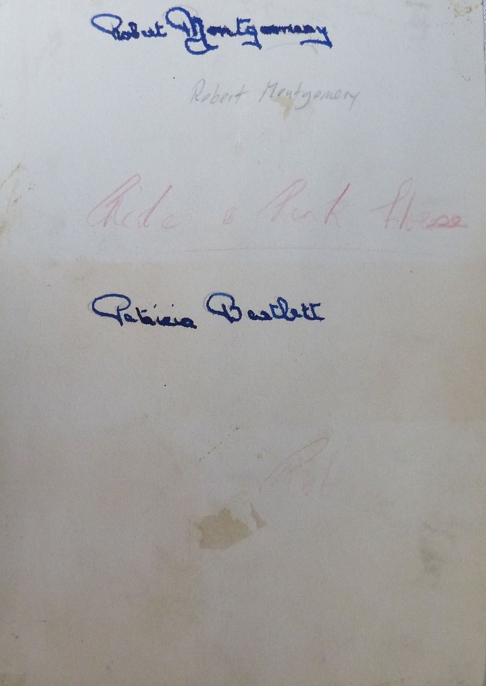 Autogramme: Robert Montgomery (1904-1981) Schauspieler - Autogramm – Gebraucht aus Dietikon von cyranos1 1