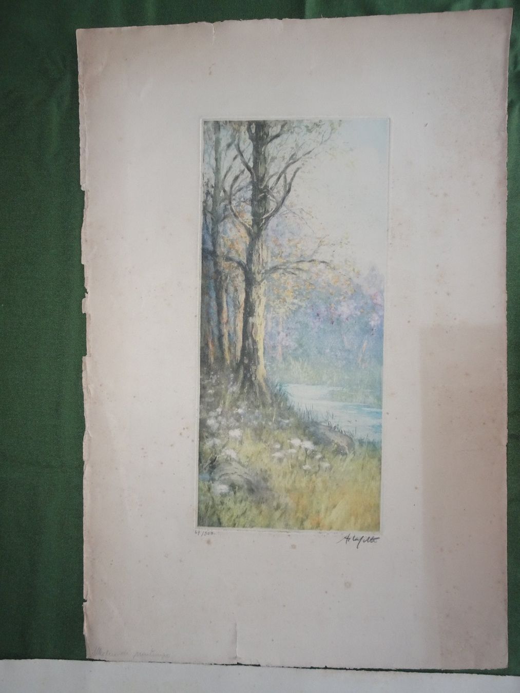 Arts picturaux & lithographies: 2 alte signierte Litho-Bilder – D'occasion à Vitznau par Mina60 2