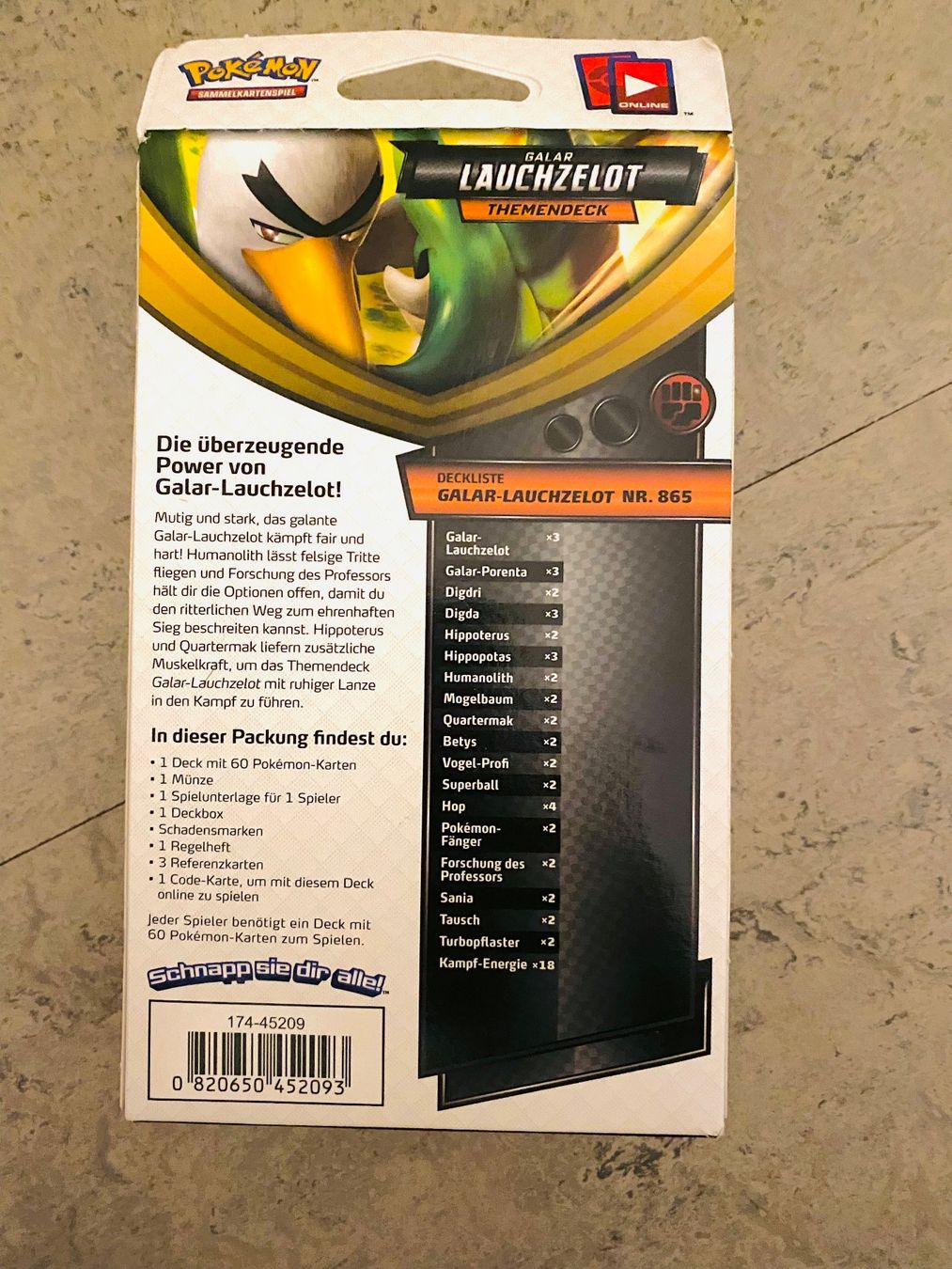 Pokémon Carte collezionabili: 2020 Pokémon Sword & Shield-Darkness Lauchzelot Deck DE – Nuovo e nell'imballaggio originale da Zürich venduto da Gamecards 1