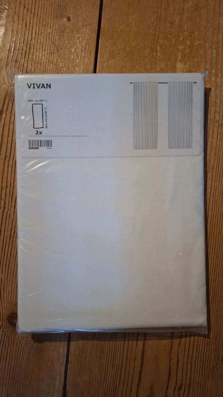 Vorhänge: IKEA VIVAN Vorhänge weiss 2er-Pack neu ovp – Neu und originalverpackt aus Ebnat-Kappel von Aibur
