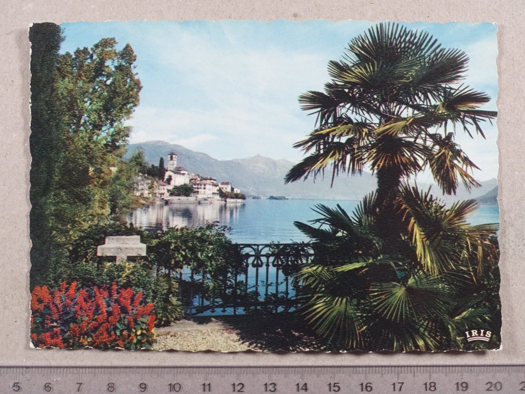 Cartoline postali: Brissago, 1958 – Usato da Lenzburg venduto da fh1