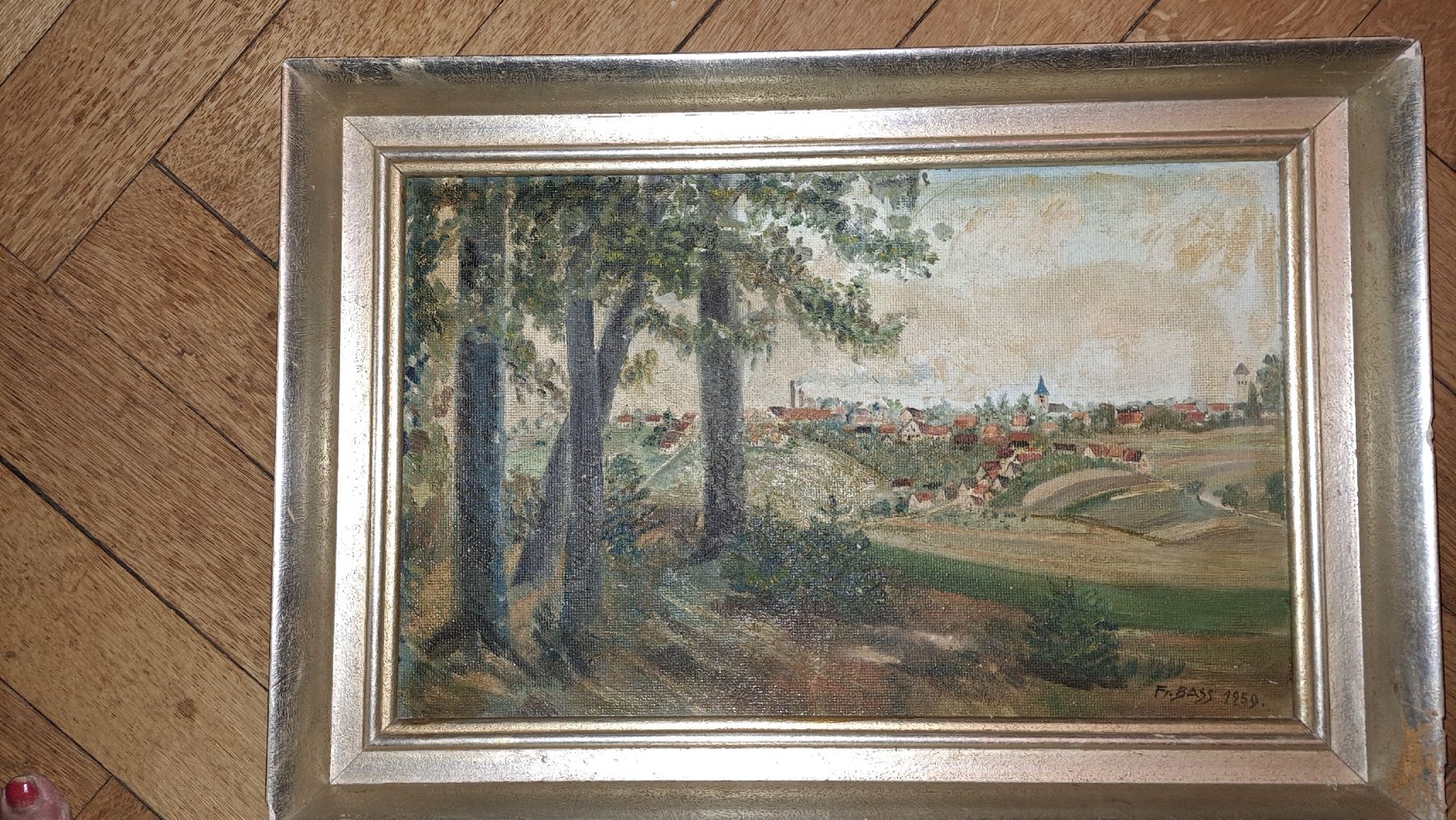 Dipinti: Landschaftsbild von Oggenhausen DE – Usato da Basel venduto da DesireeYaDa