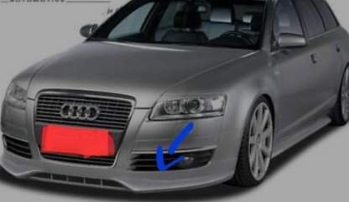 QDFNJYONG Auto Frontspoiler Lippe Für Audi A6 C8 Avant 2018 2019 2020 2021 2022 2023 2024, Frontstoßstange Splitter Spoiler Diffusor Protector Auto Zubehör,A/Black-Blue