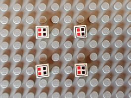 LEGO - bedruckte Fliesen 1x1 - 3070p06