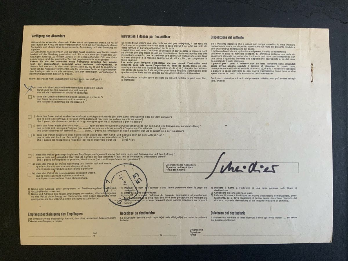 Tous les timbres: St.Moritz Paketkarte – D'occasion à Binningen par chr_cr5n 1