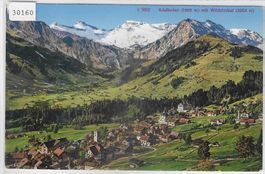 Adelboden mit Wildstrubel - Litho