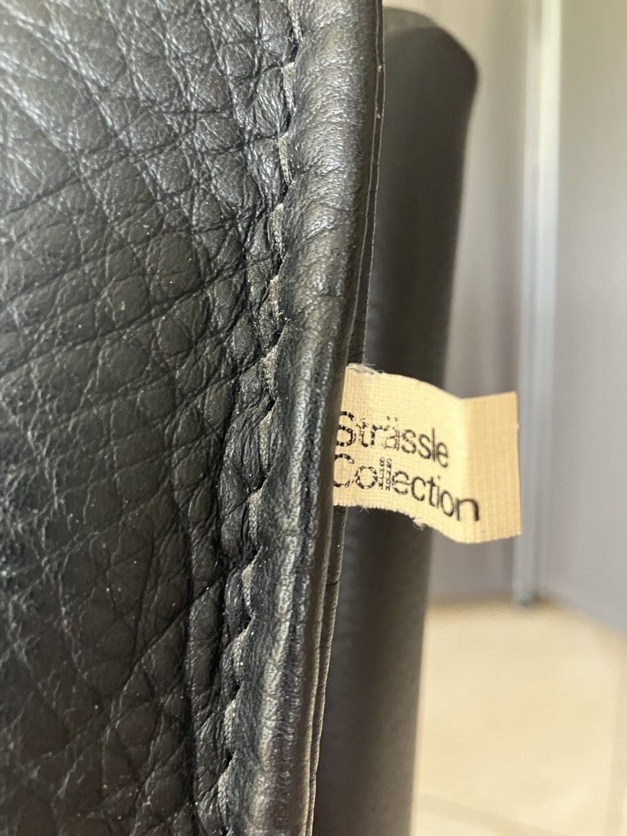 Strässle Poltrone: Strässle Collection Lesesessel Leder schwarz – Usato da Walchwil venduto da ale_h2c5 2