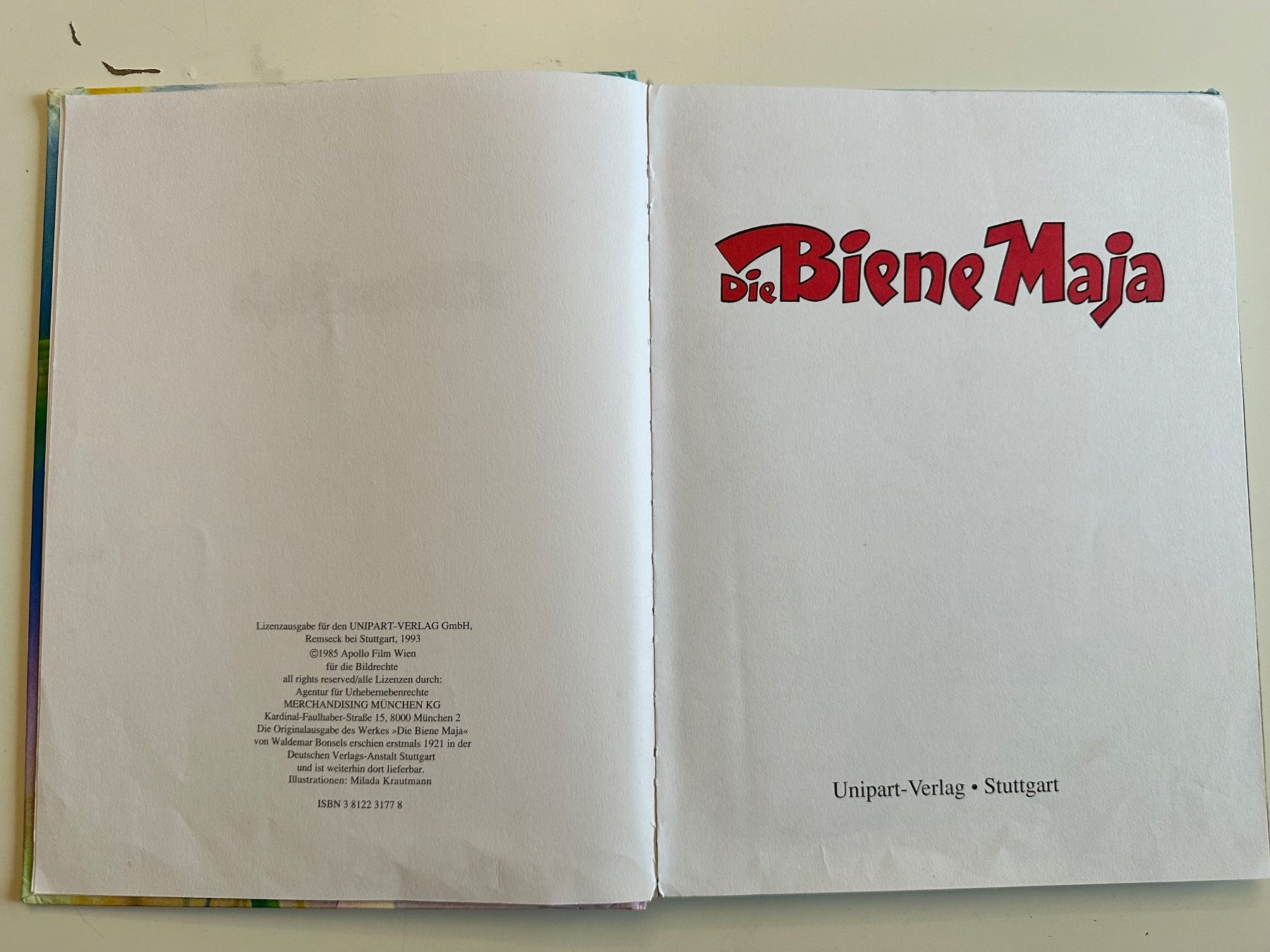 Libri: DIE BIENE MAYA - HARDCOVER - UNIPART – Usato da Münsingen venduto da Ganjam 3