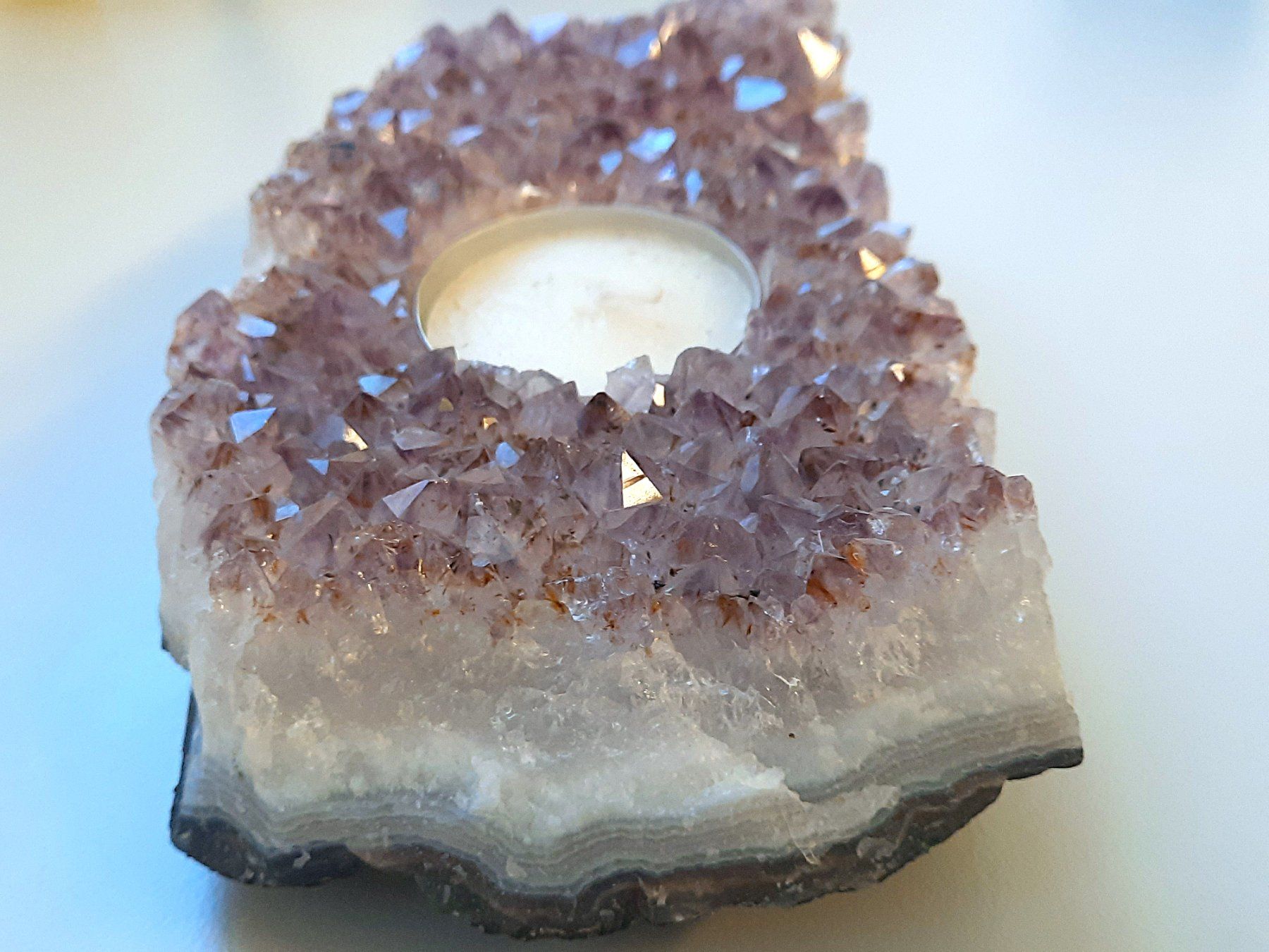 Pietre preziose: Kerzenhalter aus Amethyst – Usato da Beinwil am See venduto da Restwert_Beinwil 3