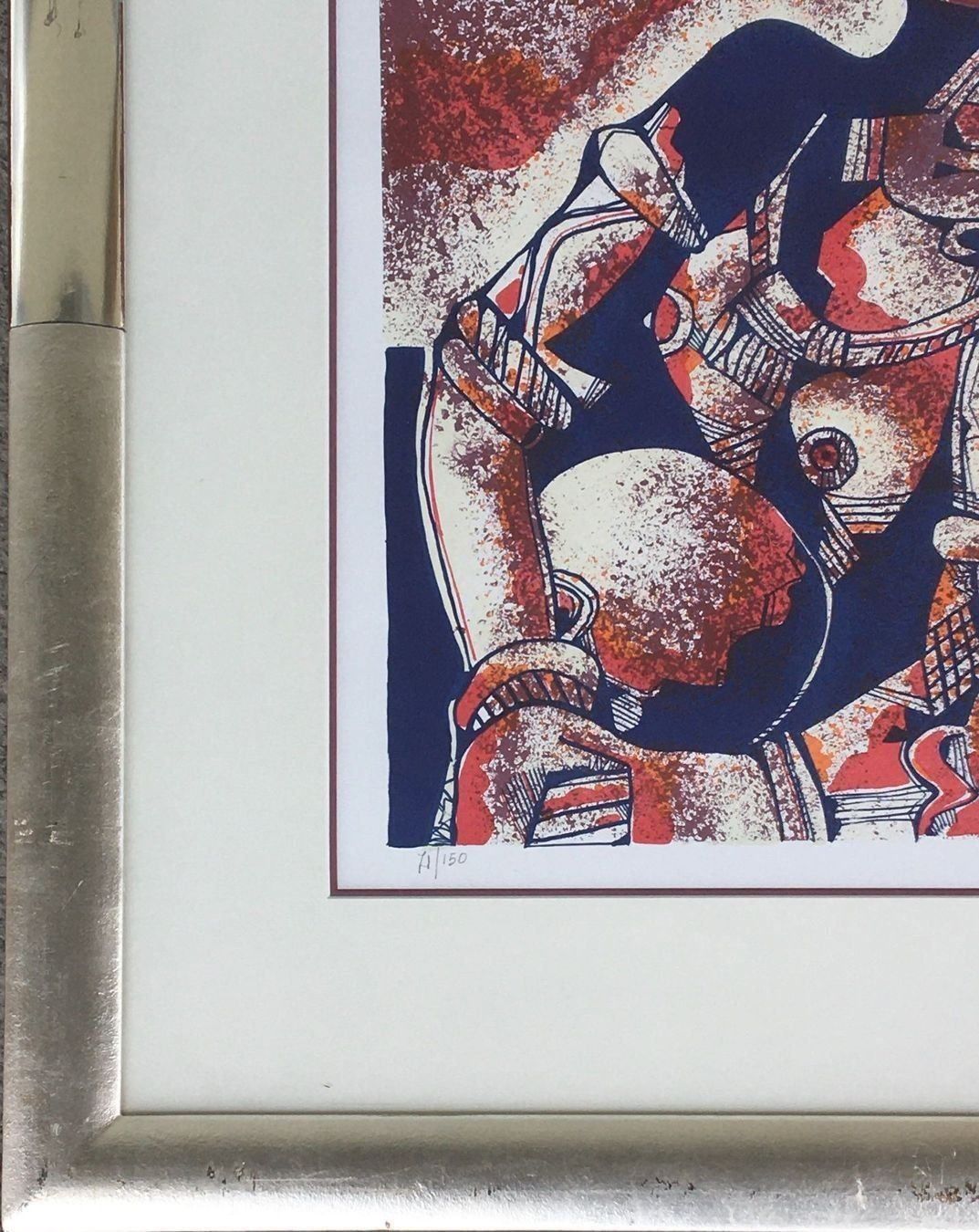 Grafica & Litografie: ADRIANO VAVA 1940 MIT RAHMEN – Usato da Gersau venduto da grafik-kunst 2