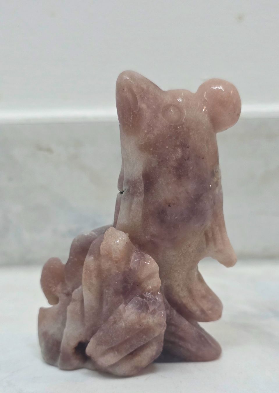 Minerali & Pietre curative: Pink Amethyst Delfin 106g – Nuovo e nell'imballaggio originale da Matzingen venduto da Shay_Crystalz