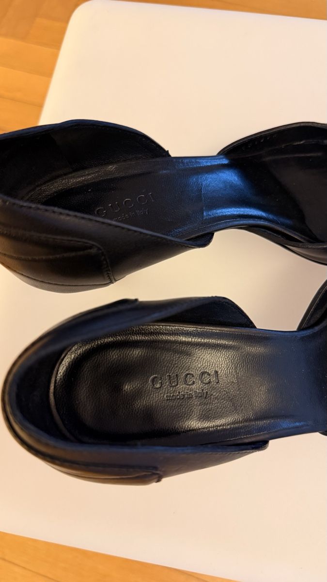 Scarpe da donna: Gucci Black Leather Pointed Heels – Usato da Zürich venduto da kin_bs2z 3