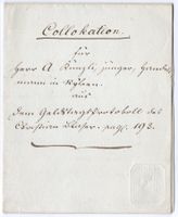 5 Rp. Fiskalstempel von BERN - 2 mal auf Dokument von 1847