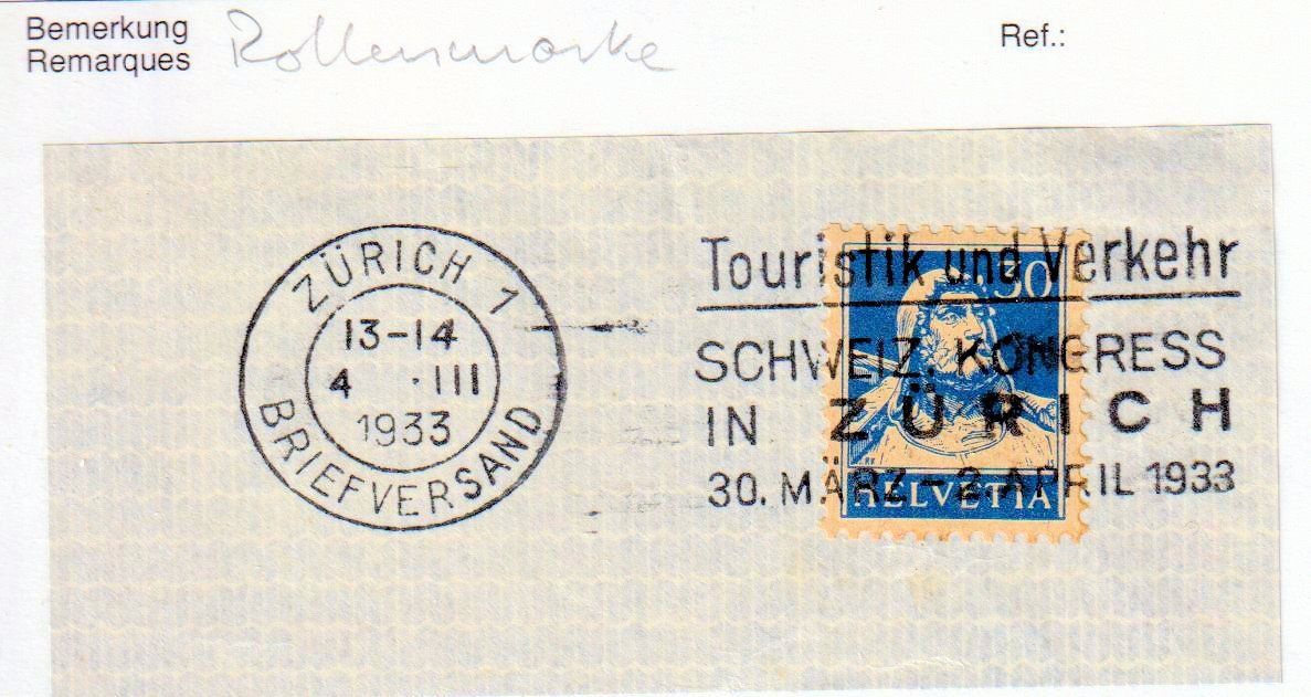 Tutti i francobolli: Rollenmarke 160 RM, auf Briefstück – Usato da Basel venduto da Bingis