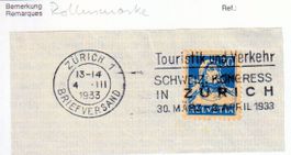 Rollenmarke 160 RM, auf Briefstück