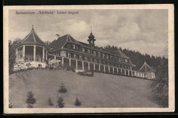 Ansichtskarten: AK Unter-Aegeri, Sanatorium Adelheid – Gebraucht aus Berlin von bartko-reher