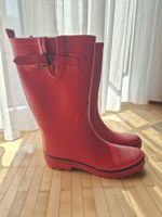 Red Waterproof Rain Boots