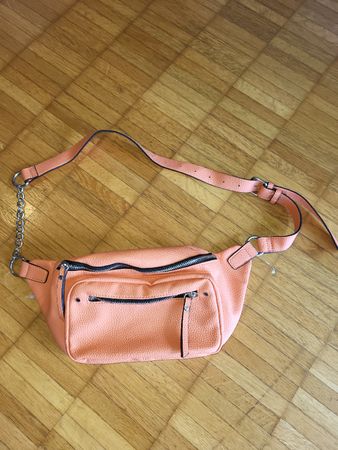 Gürteltasche orange Damen Kette verstellbar neuwertig