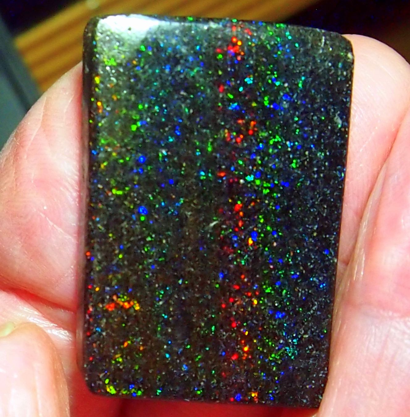 Pietre preziose: 51,2 CT. Andamooka-Opal. selten starke Farbfunken – Nuovo e nell'imballaggio originale da Reinach BL venduto da Marcopal 5