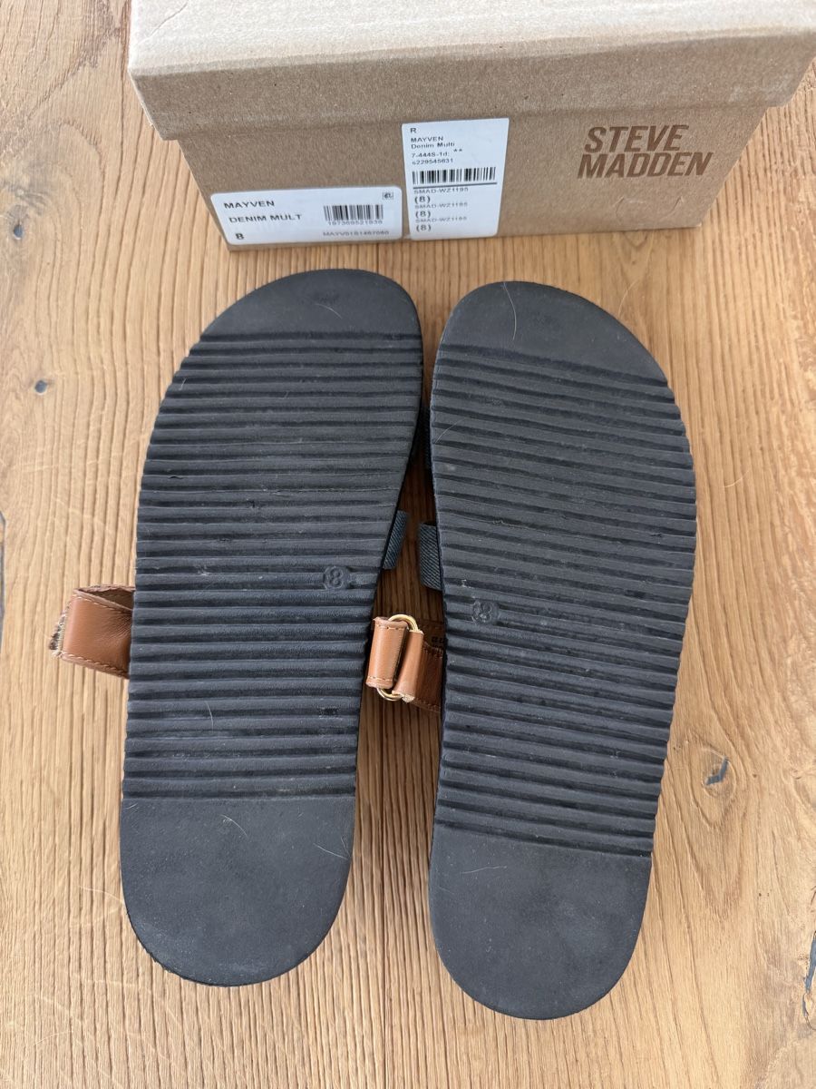 Steve Madden Scarpe da donna: Steve Madden Missile Pantoletten in Denim Multi Gr.39 – Usato da Altendorf venduto da PiaLang 2