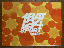 FIAT 124 SPORT SPIDER Prospekt ca 1966 1967 - brochure 12pgs
