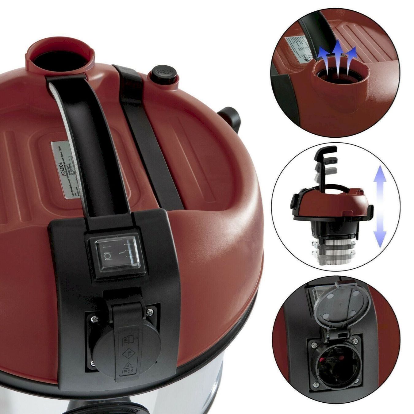 Aspirapolveri & Accessori: Arebos Industriestaubsauger 1300W – Nuovo e nell'imballaggio originale da Bottighofen venduto da zaap 4