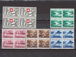 SBK B56 - B60 im 4er-Block postfrisch