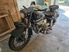 Motorrad Condor 580 1955 mit Ausweis, Armee Schweiz