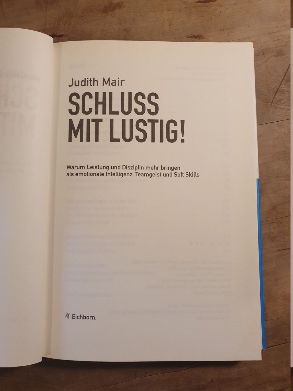 Libri: Schluss mit lustig! Judith Mair Eichborn – Usato da Zürich venduto da loosebone 2