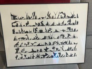 Dipinti: Tableau graphique unique, encadré et signé, à saisir! – Nuovo e nell'imballaggio originale da Sion venduto da VouillamozV01
