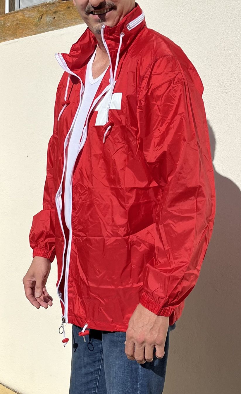 Giacche: Windbreaker "Schweizer Kreuz" mit praktischem Anhängebeutel – Nuovo e nell'imballaggio originale da Barzheim venduto da Headworx 3